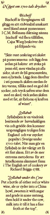 1700-tals  drycker